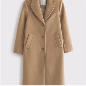 Abercrombie & Fitch Dad Wool Coat
